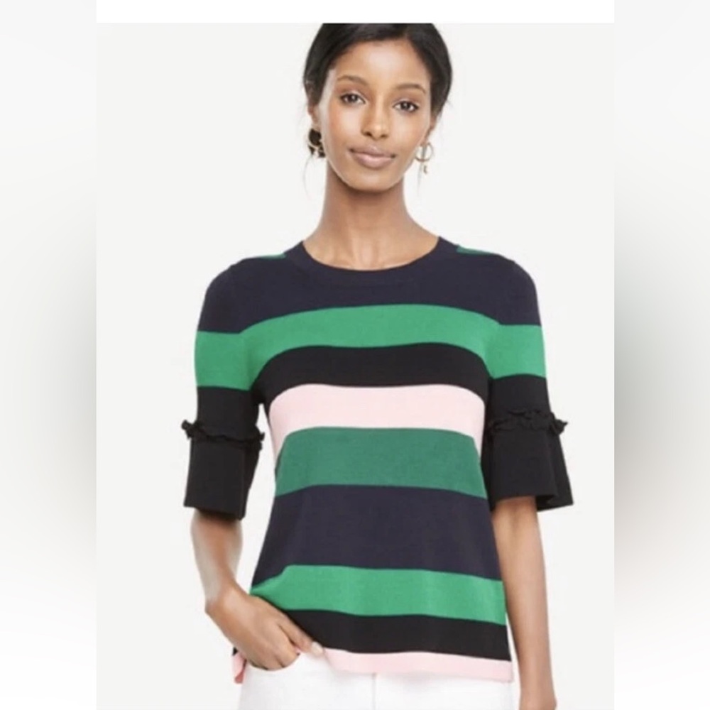 Ann Taylor Striped Sweater Tee